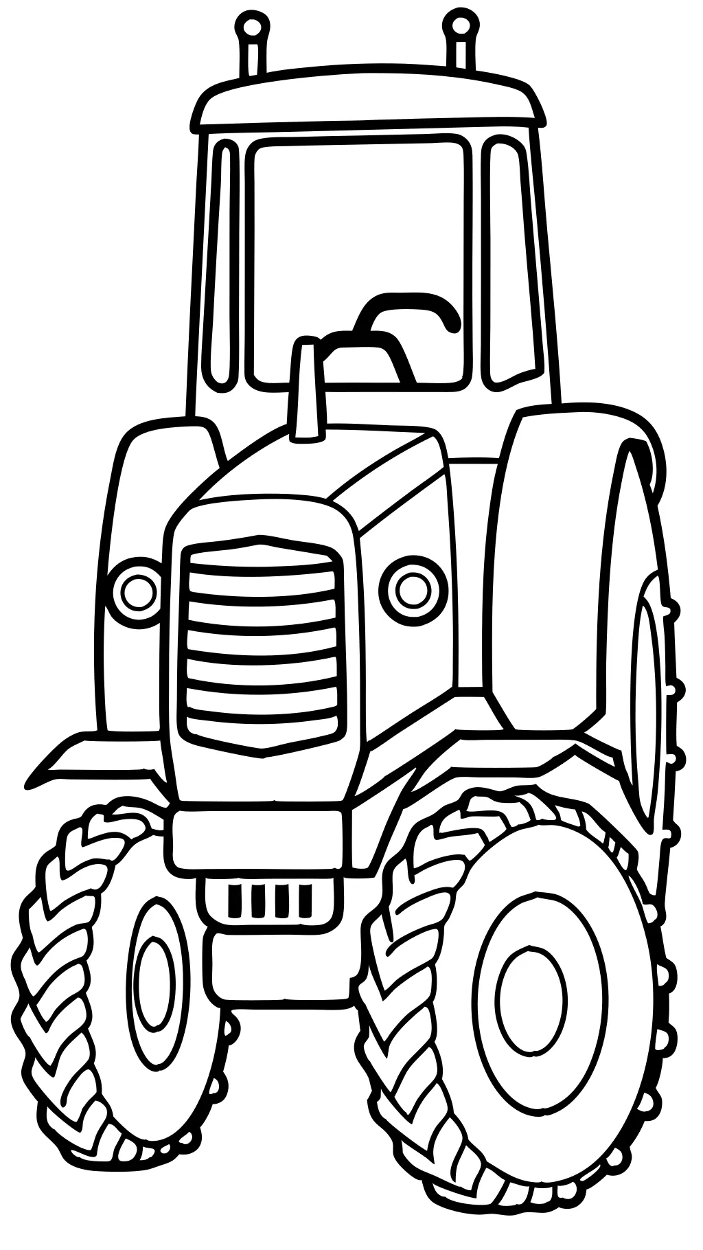 coloriages de tracteur gratuit